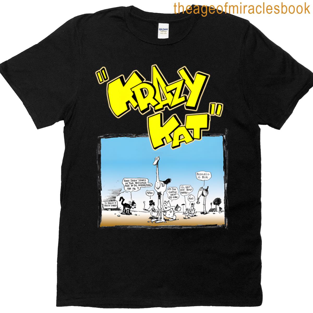Book Cartoon Cat Vintage Funny Comic T-shirt