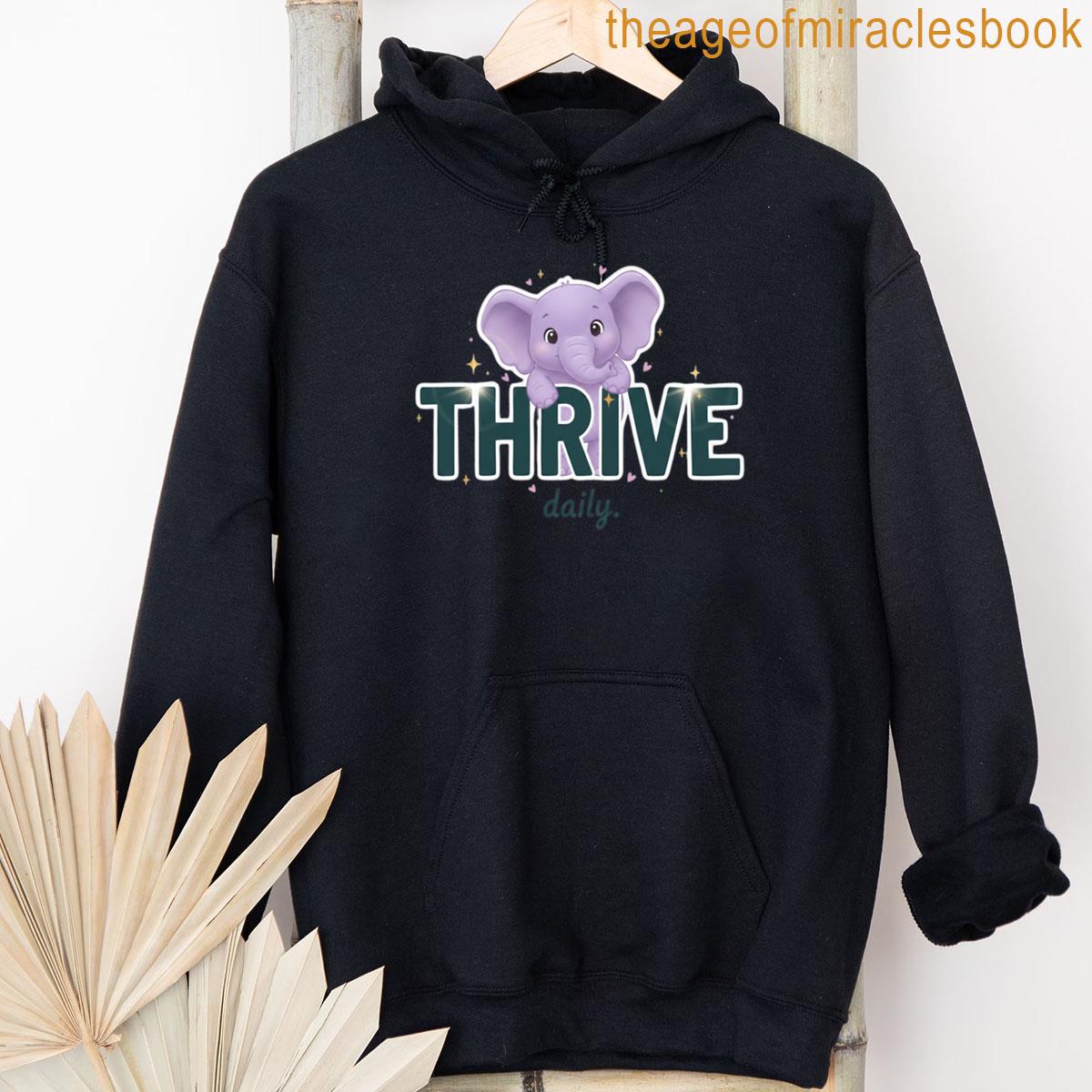 Alternative view of Cute Elephant Thrive Daily Design T-shirt