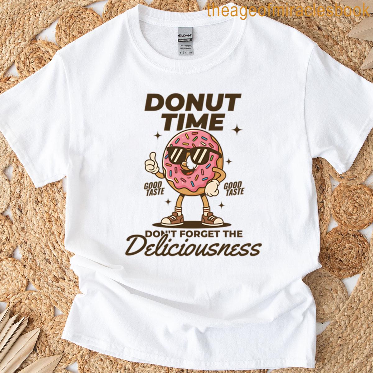 Donut Time Retro Donut Cartoon T-shirt