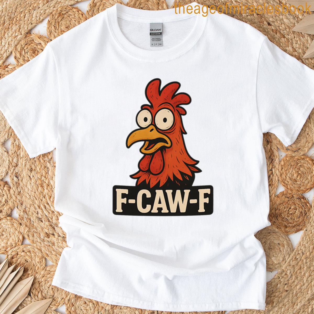 F-caw-f Rooster Logo Design Oversized T-shirt