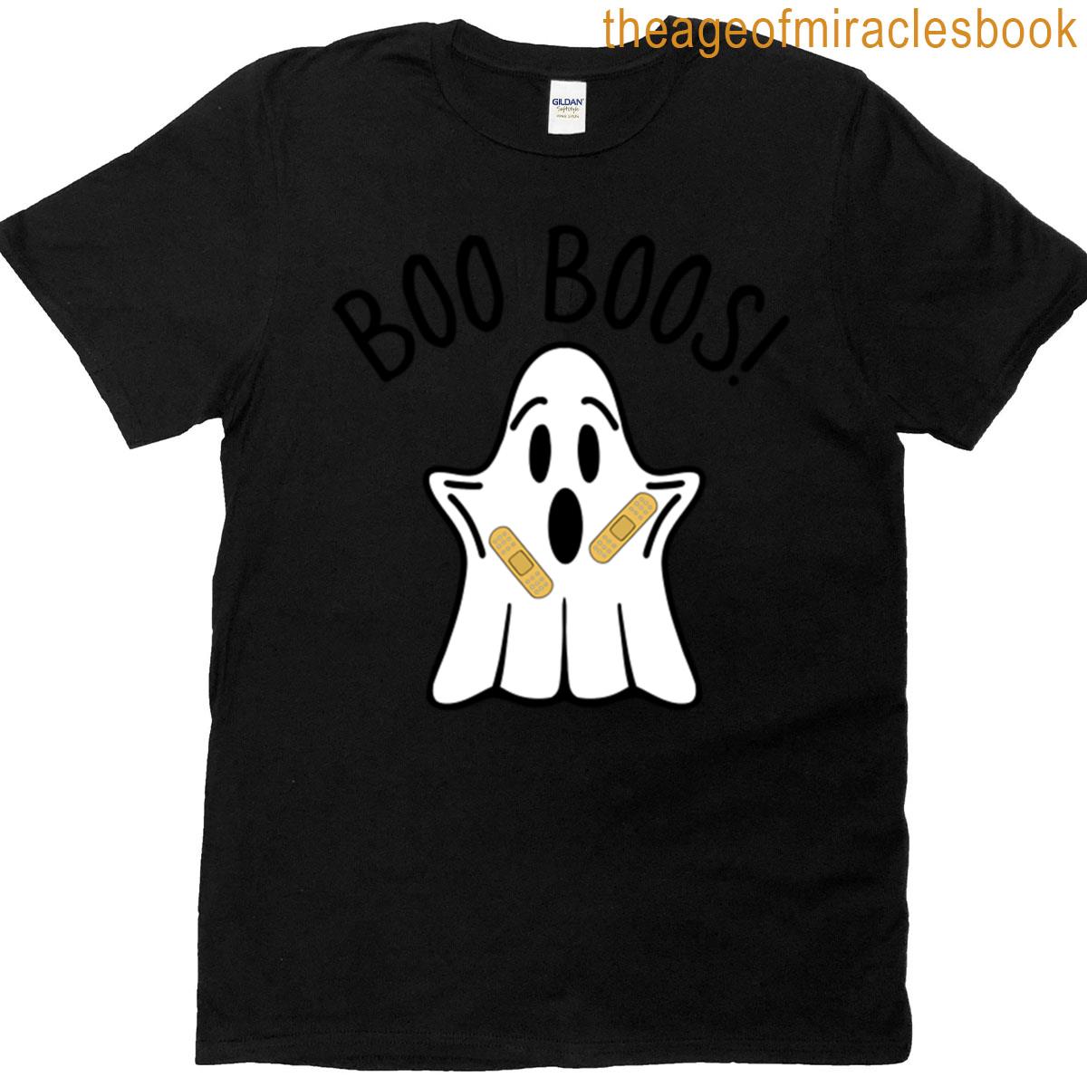 Funny Halloween Ghost Boo Boo Oversized T-shirt