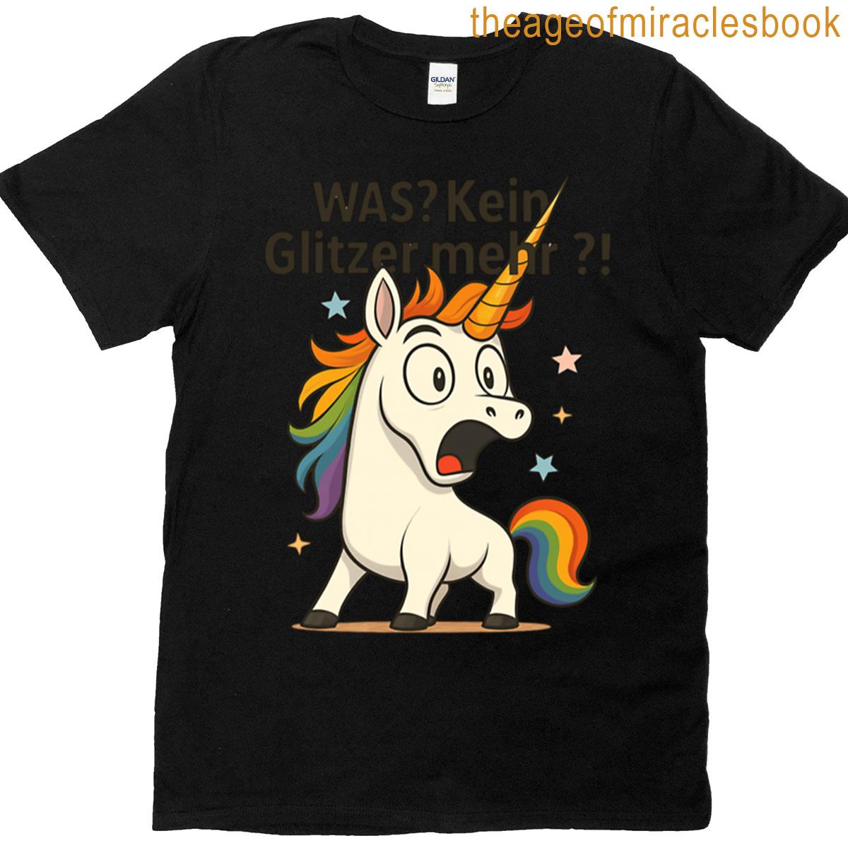 Funny Unicorn No More Glitter Oversized T-shirt