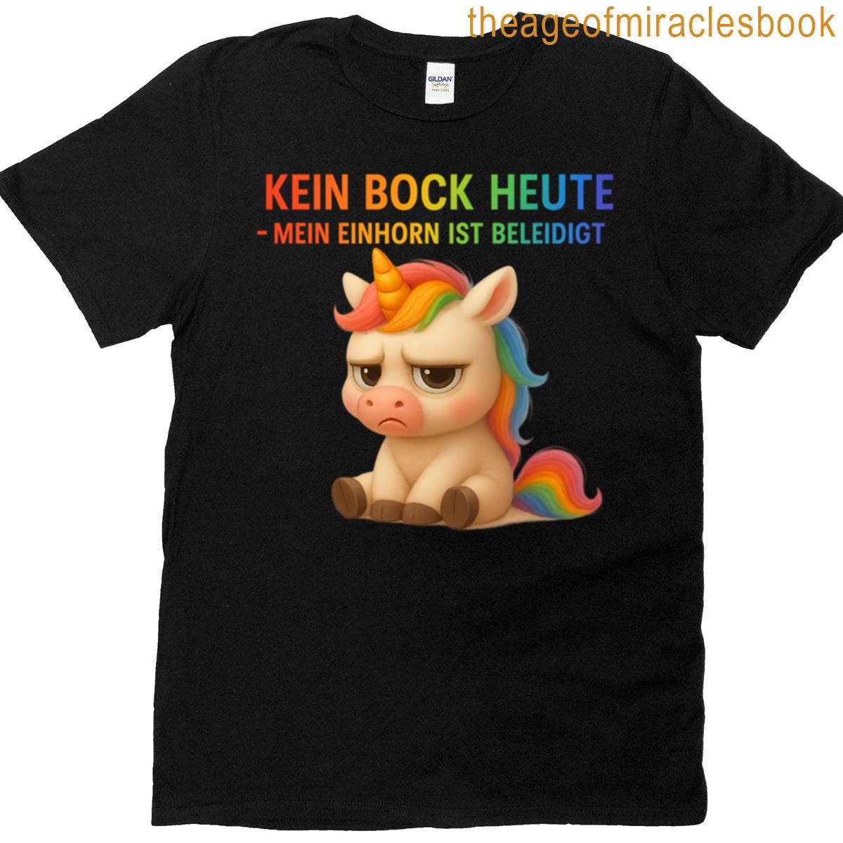 Grumpy Unicorn No Mood Today T-shirt