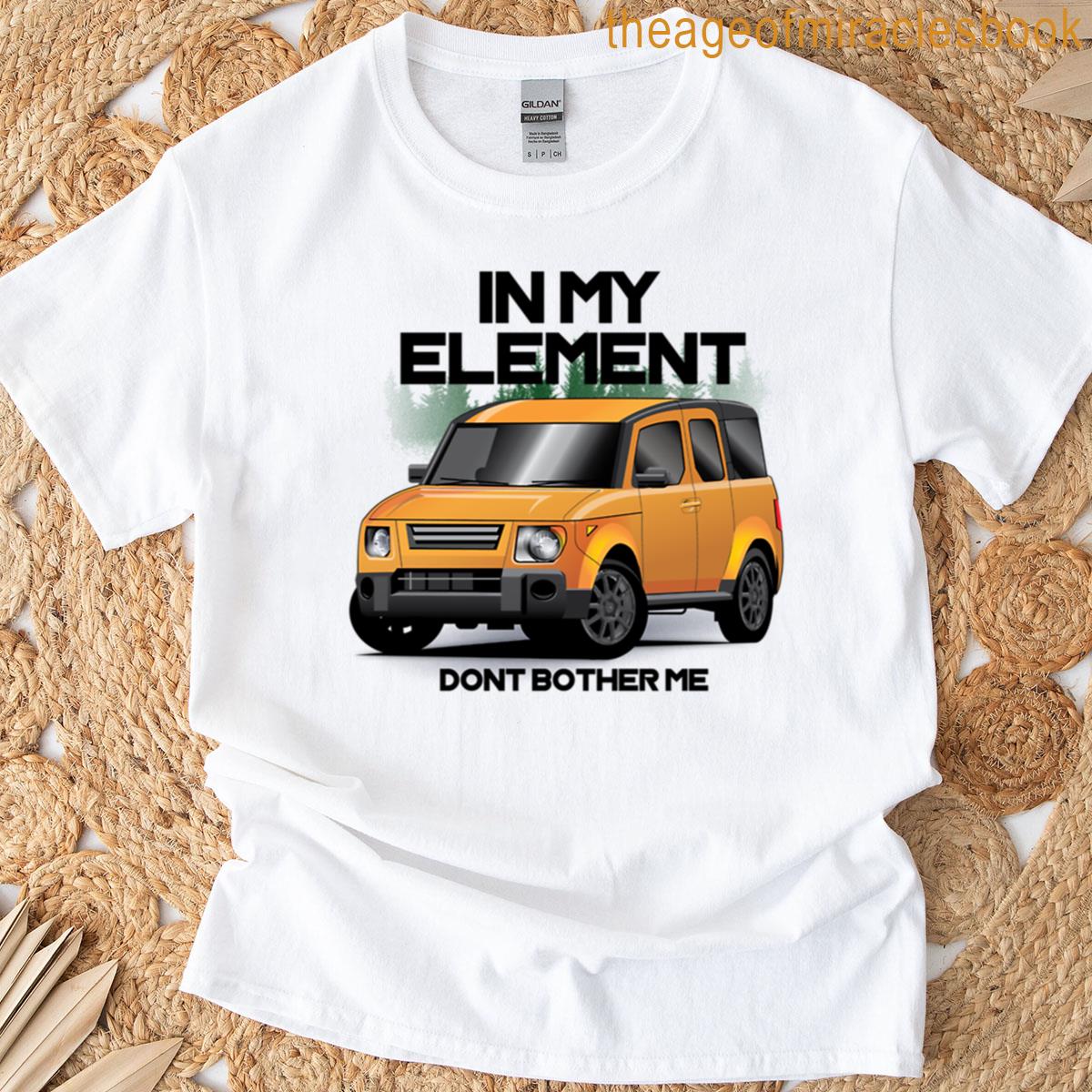 In My Element – Tangerine Metallic Amber Oversized T-shirt