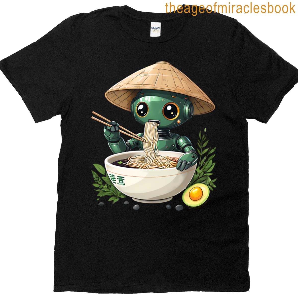 Kawaii Robot Ramen T-shirt