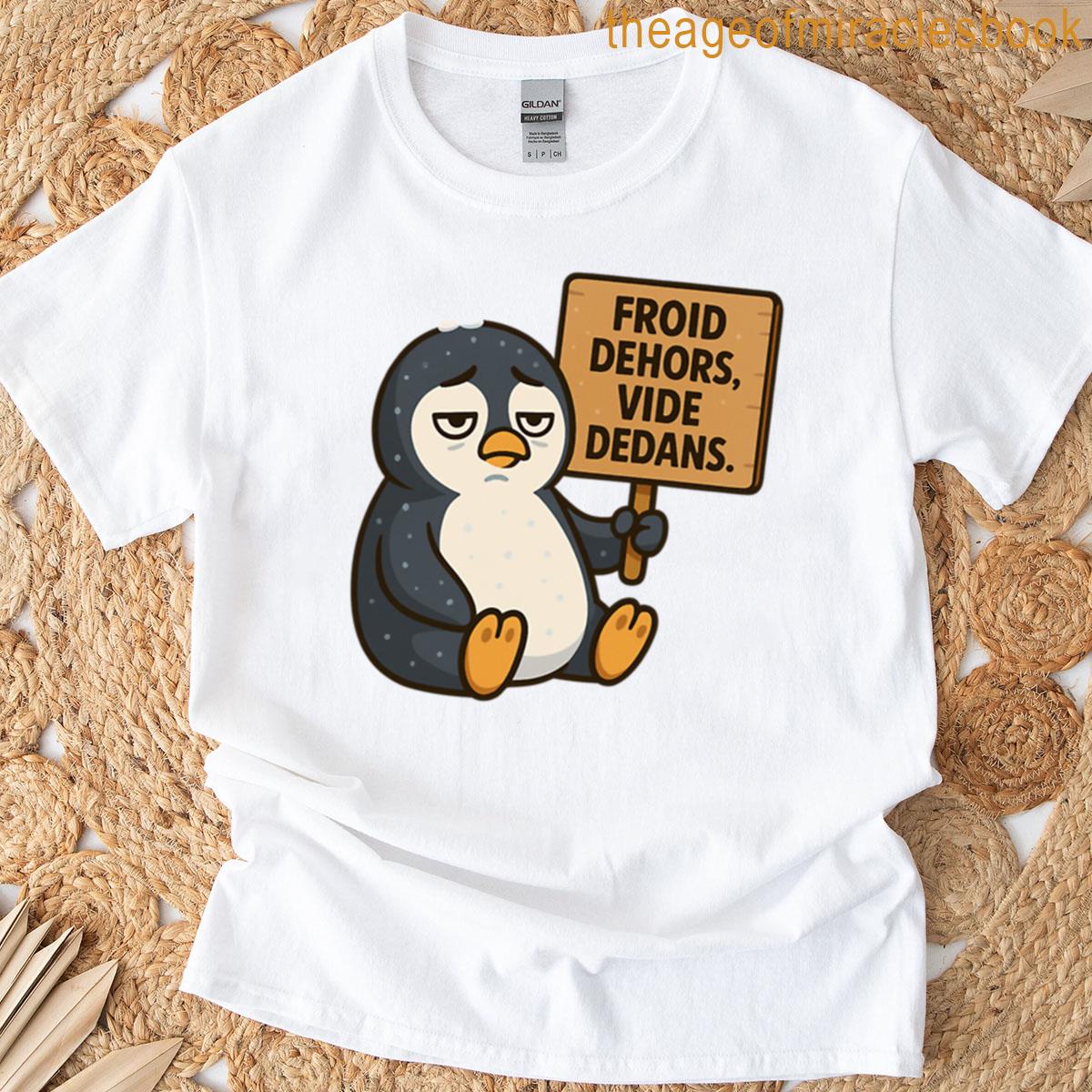 Moodimal Cold Outside Empty Inside Penguin T-shirt