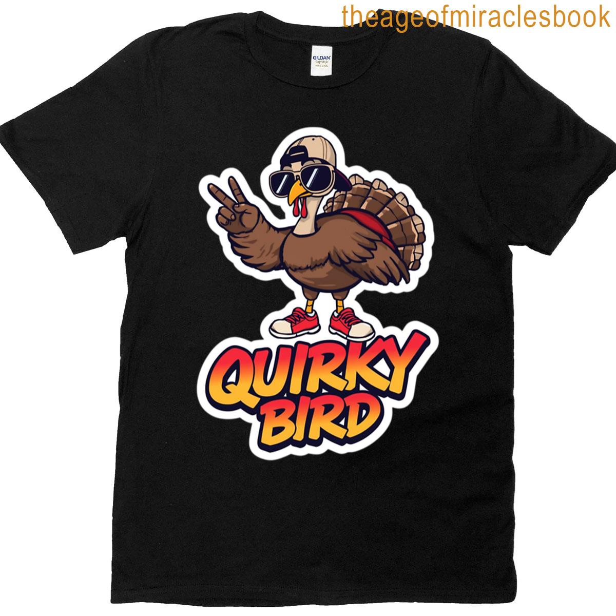 Quirky Turkey Sticker T-shirt