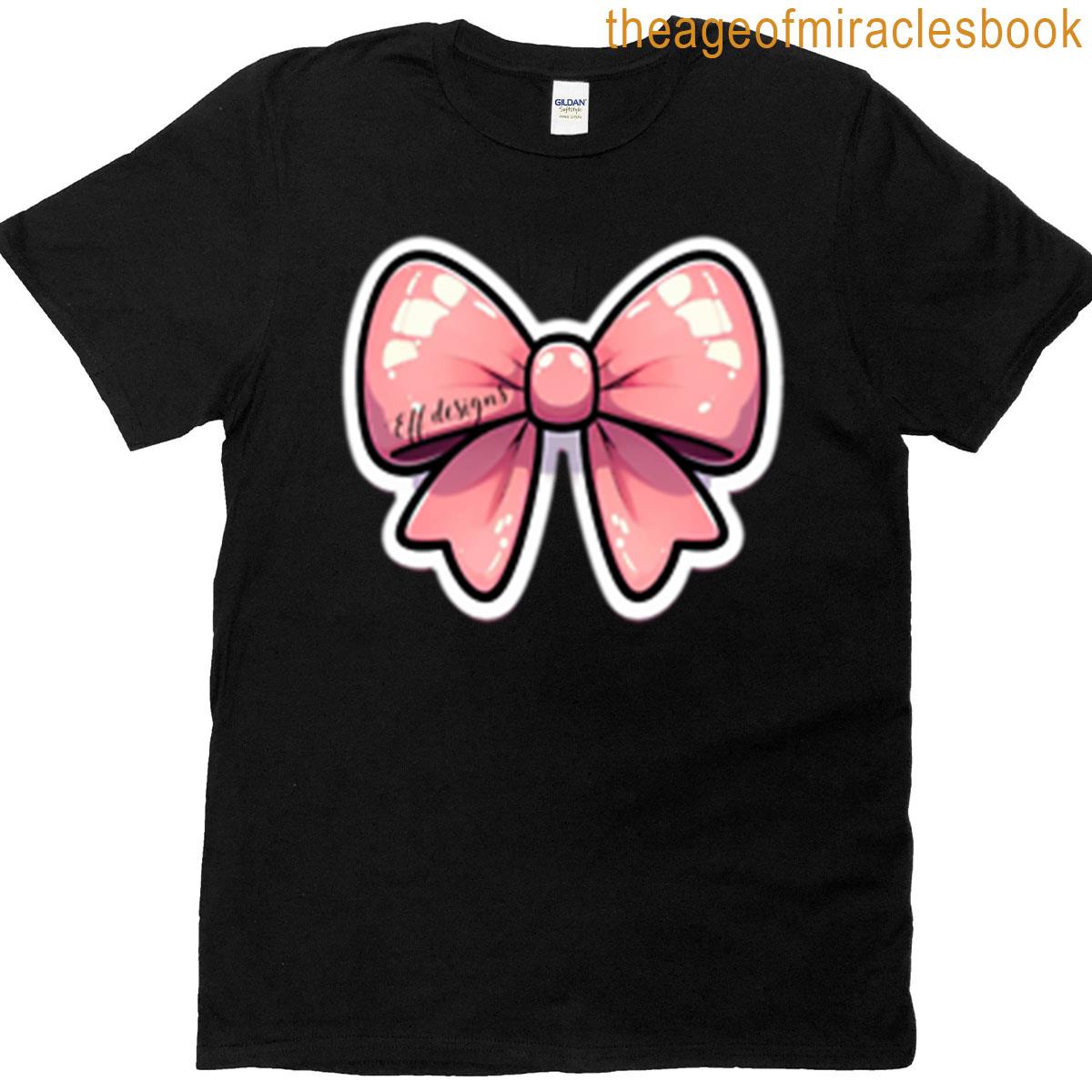 Simple Pink Bow T-shirt