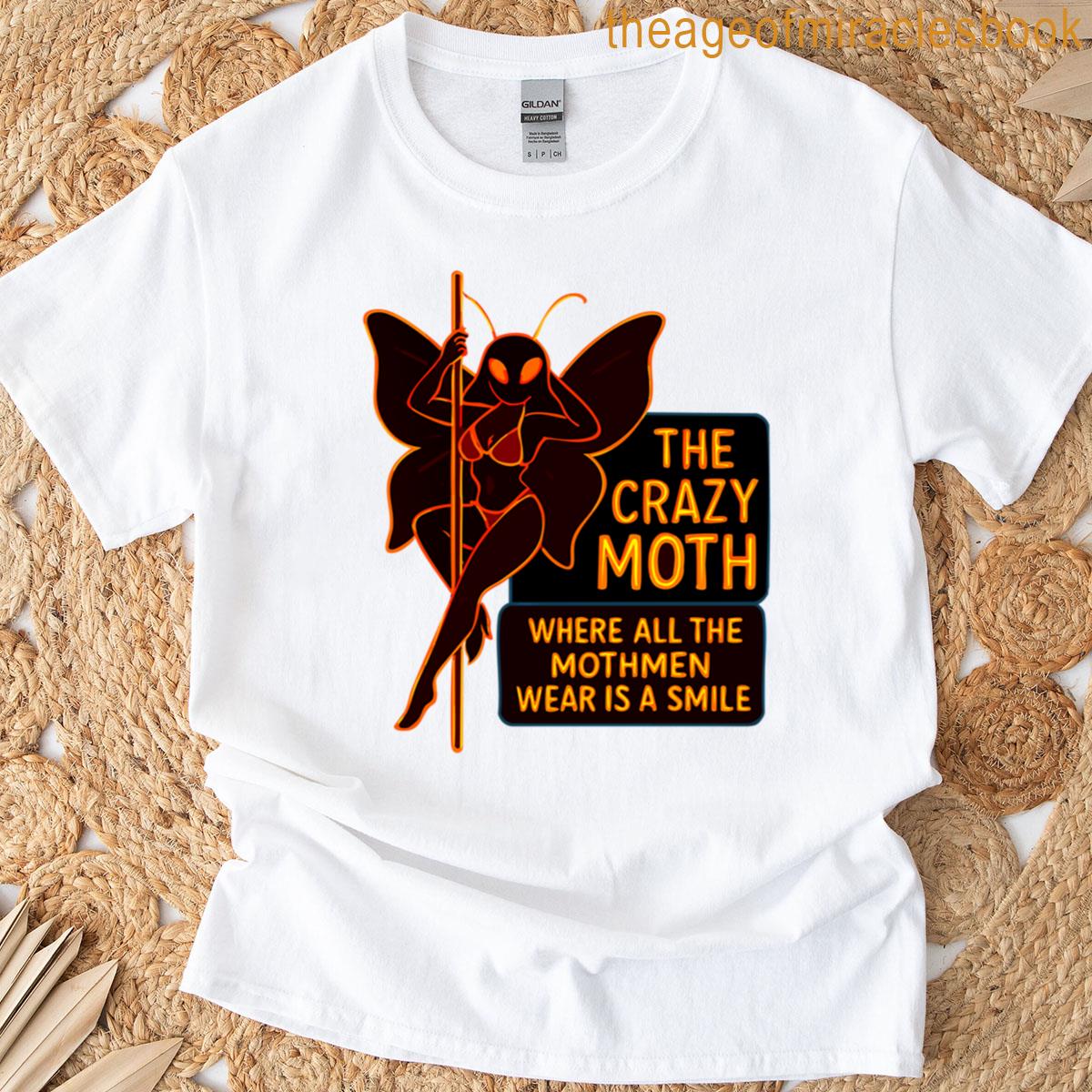 The Crazy Moth Mothman Neon Cabaret T-shirt