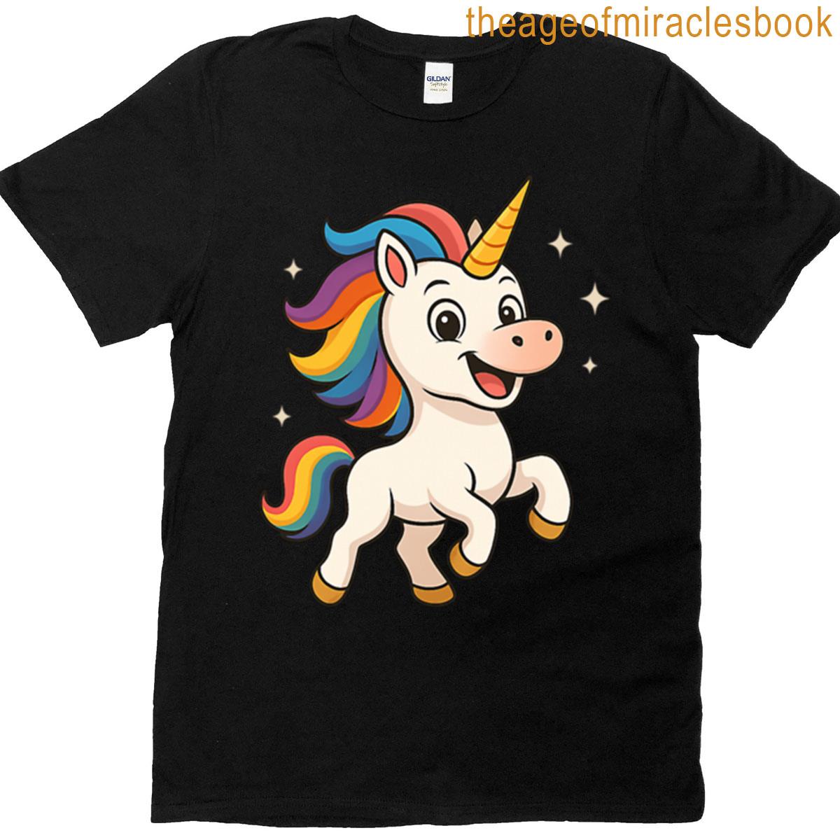 The Giggling Rainbow Unicorn Oversized T-shirt