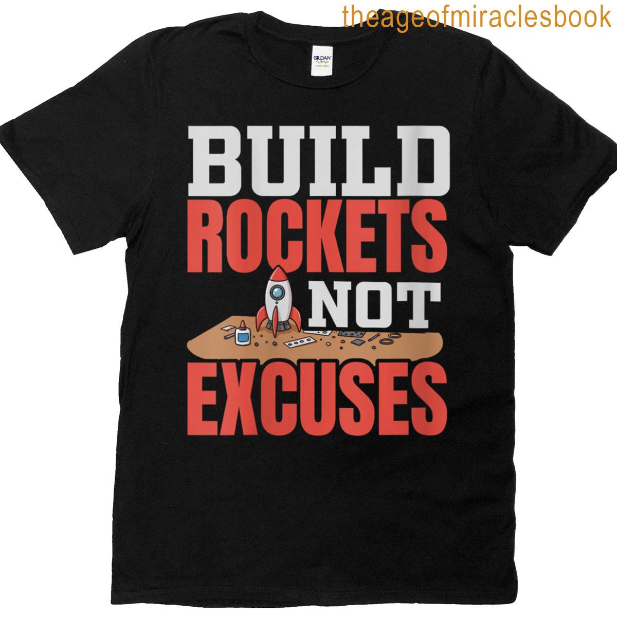 Womens Measure Twice Launch Once Model Rocket Builder Saying T-shirt