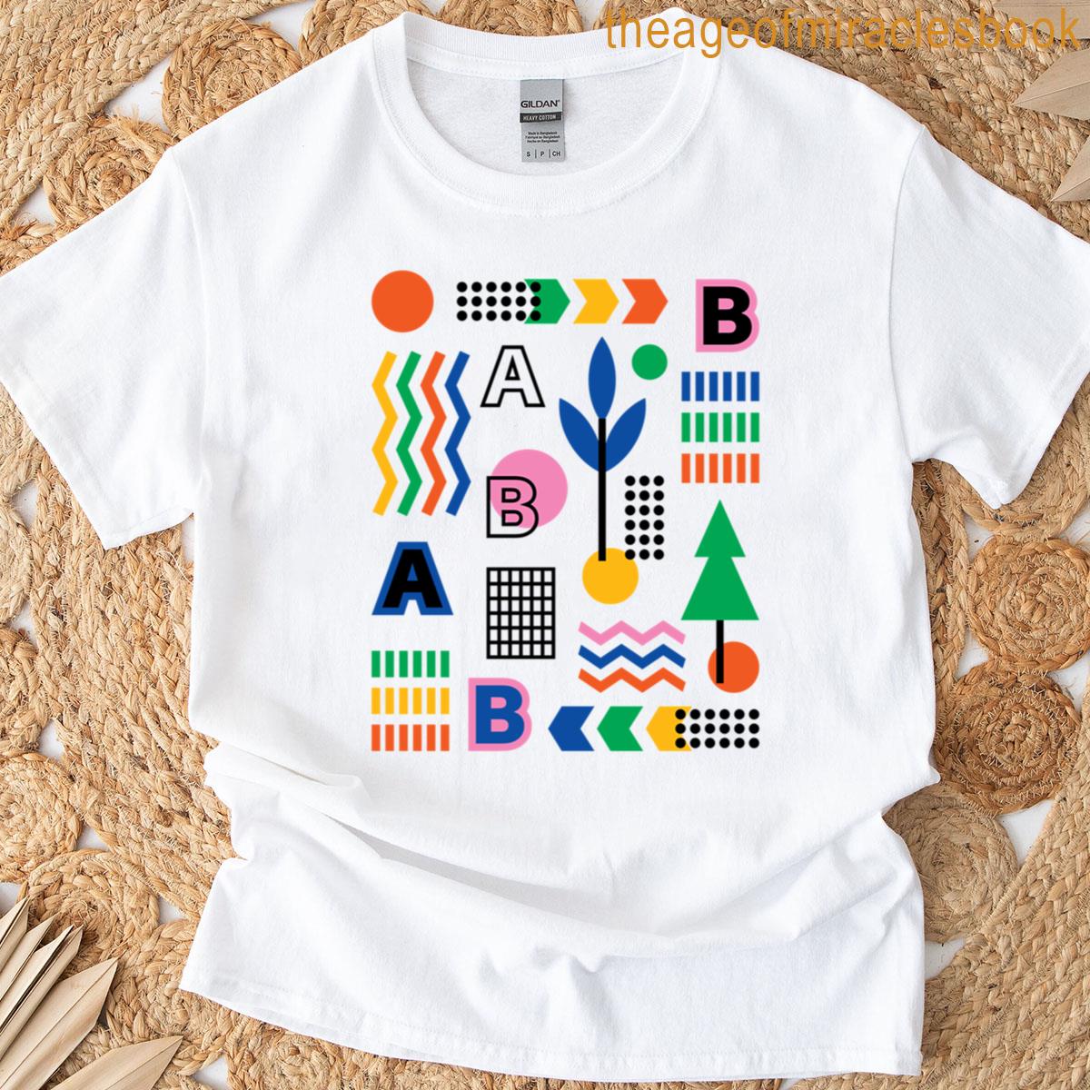 Abstract Botanical Geometry T-shirt