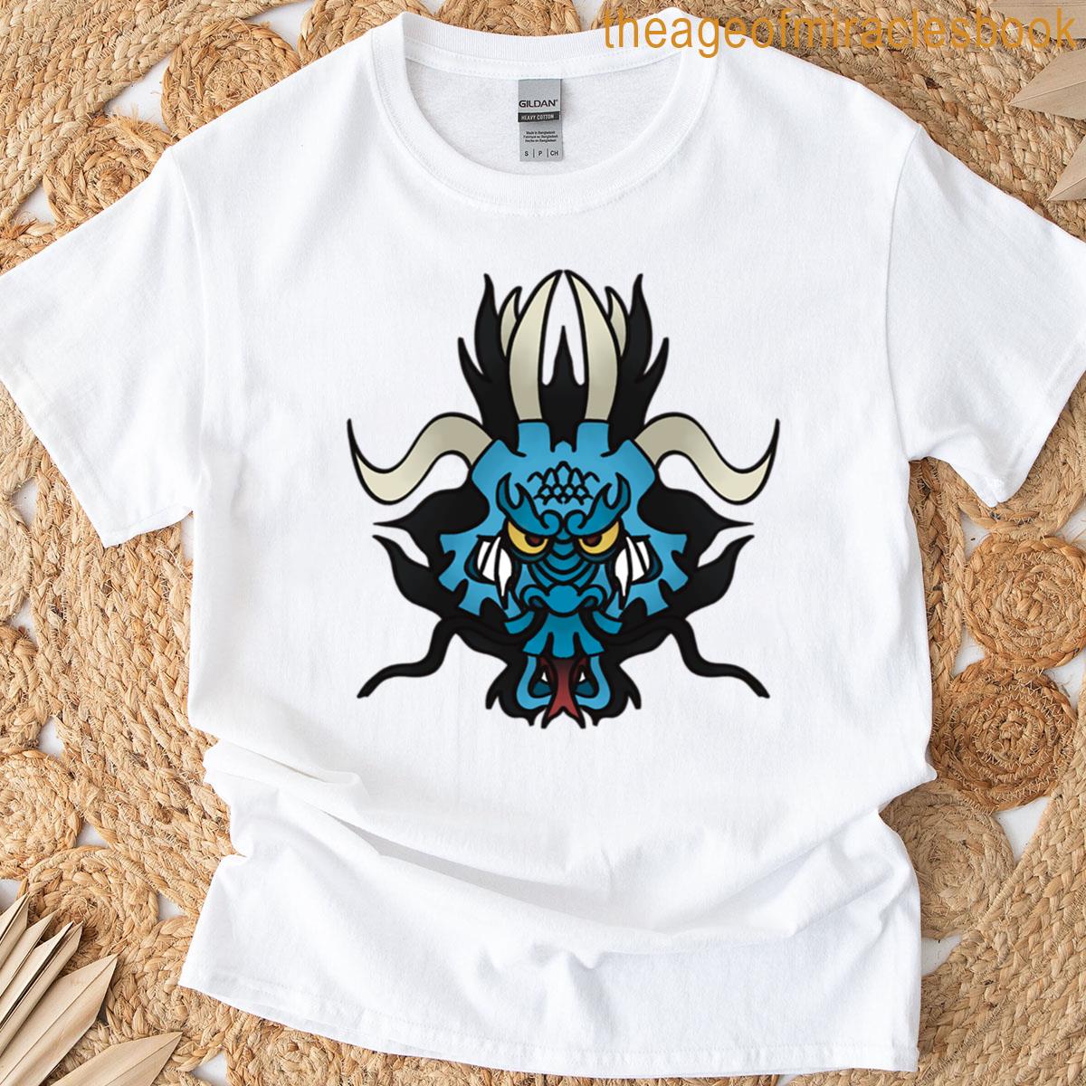 Blue Anime Beast Pirate Dragon T-shirt