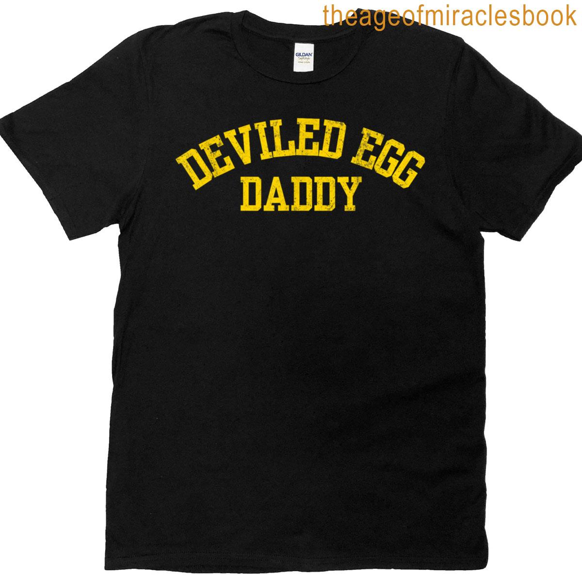 Deviled Egg Daddy Retro Funny Thanksgiving Fathers Day T-shirt