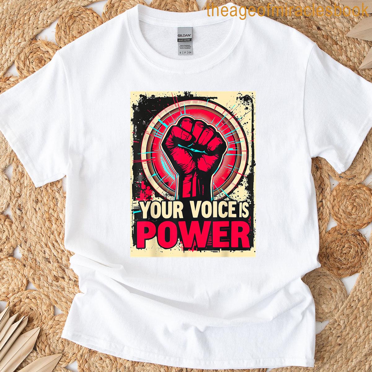 Free Speech Text With Artistic Layout T-shirt