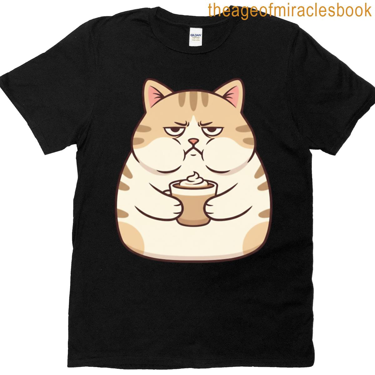 Grumpy Coffee Cat T-shirt