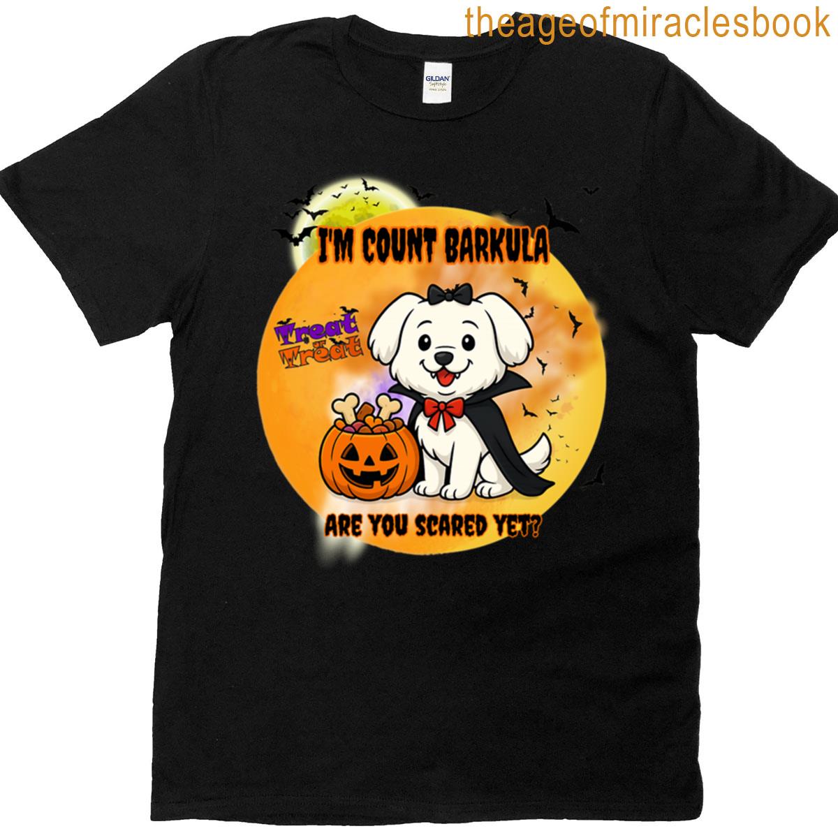 Halloween Special Count Barkula Dog T-shirt