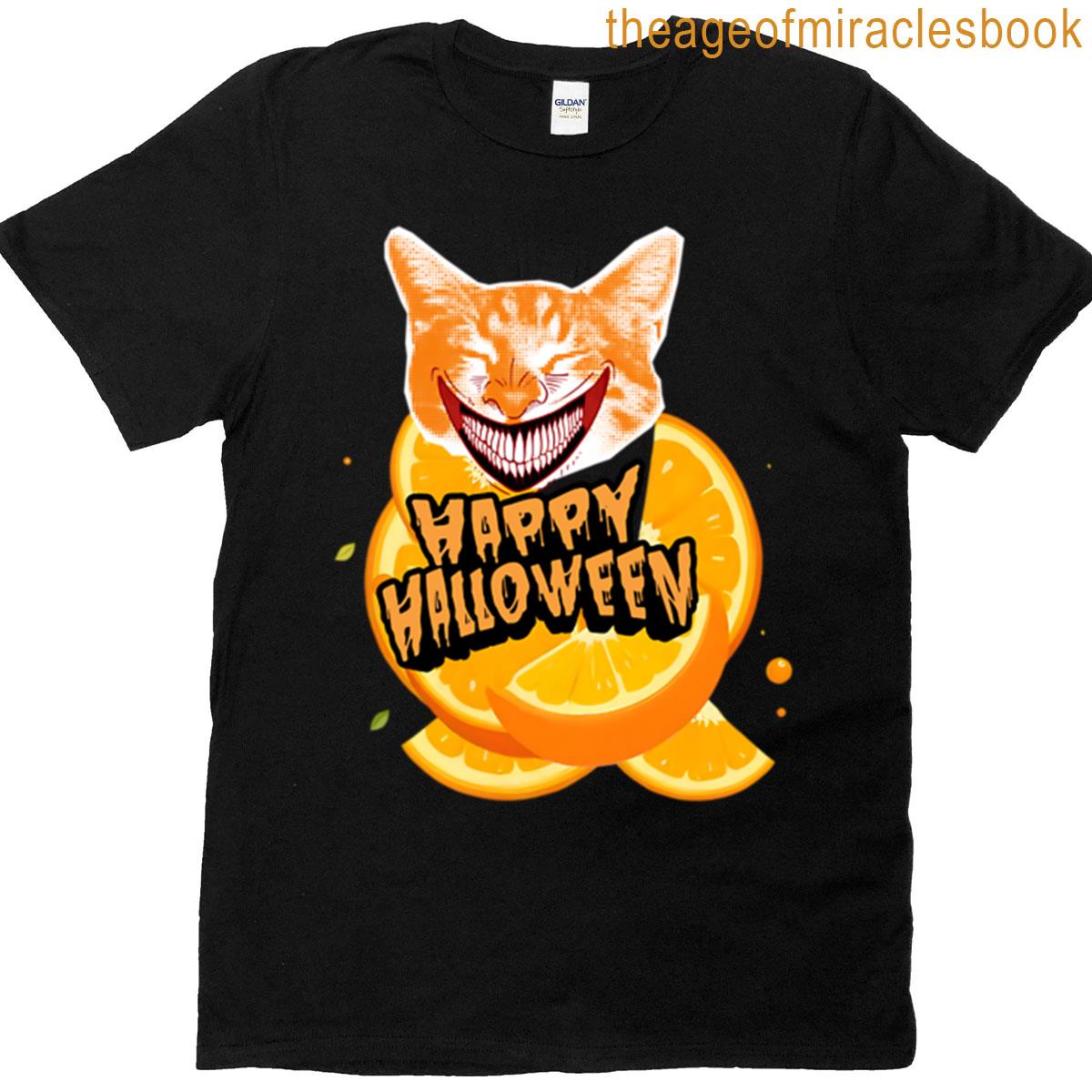Happy Halloween Spooky Cat T-shirt