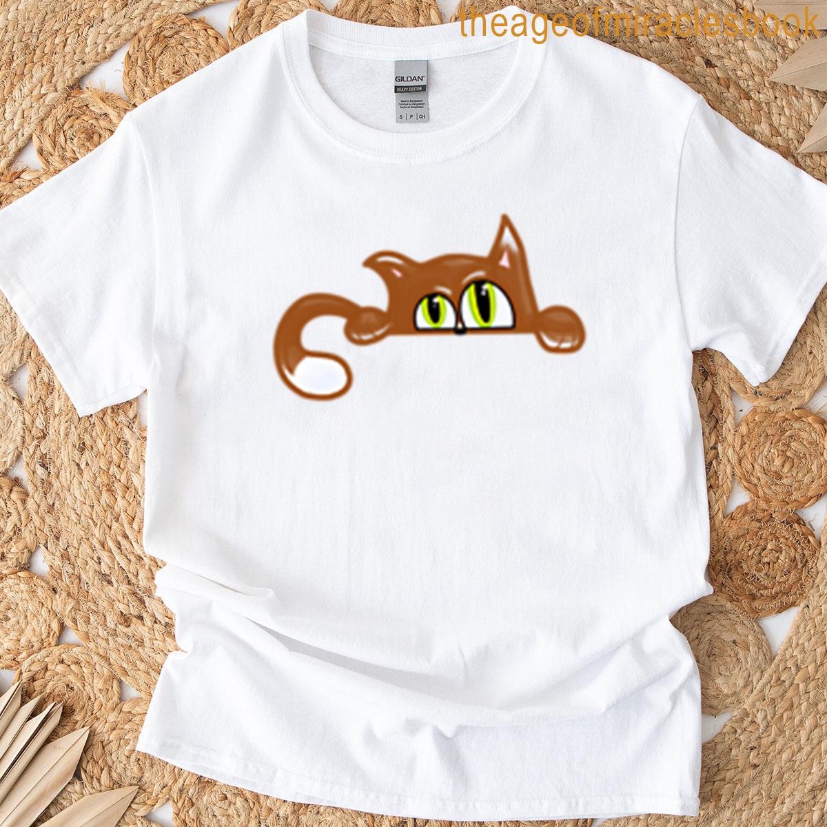 Peeking Cat Oversized T-shirt