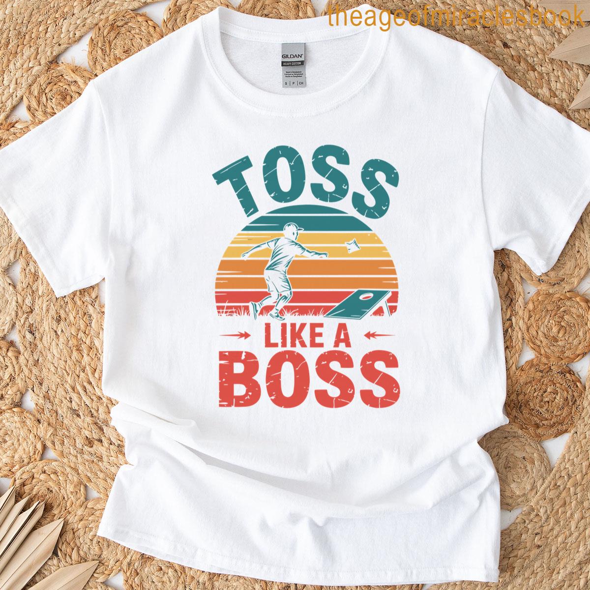 Cornhole Player Funny Toss Game Cornhole T-shirt