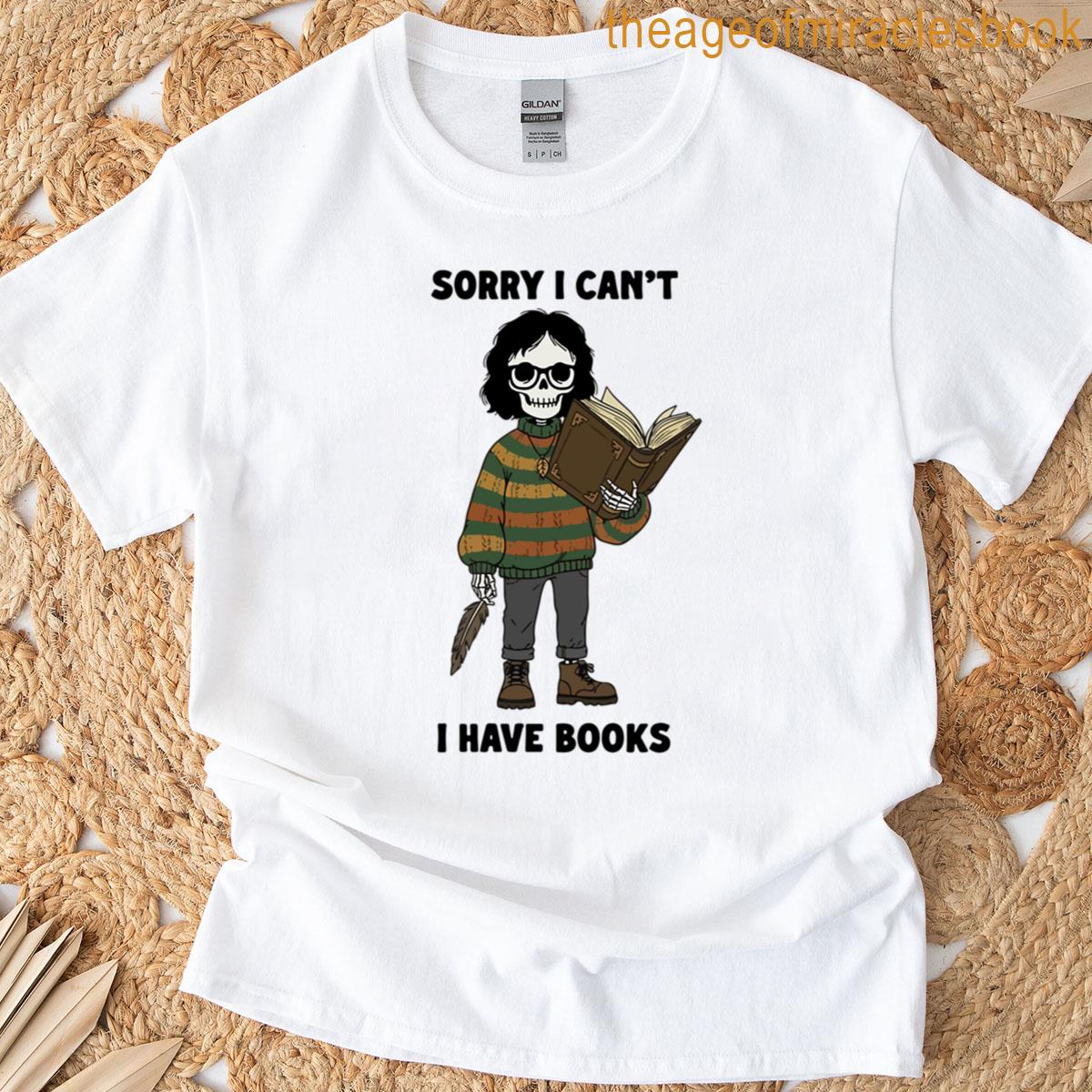 Cozy Bookworm Skeleton Cute Spooky Halloween Reader T-shirt