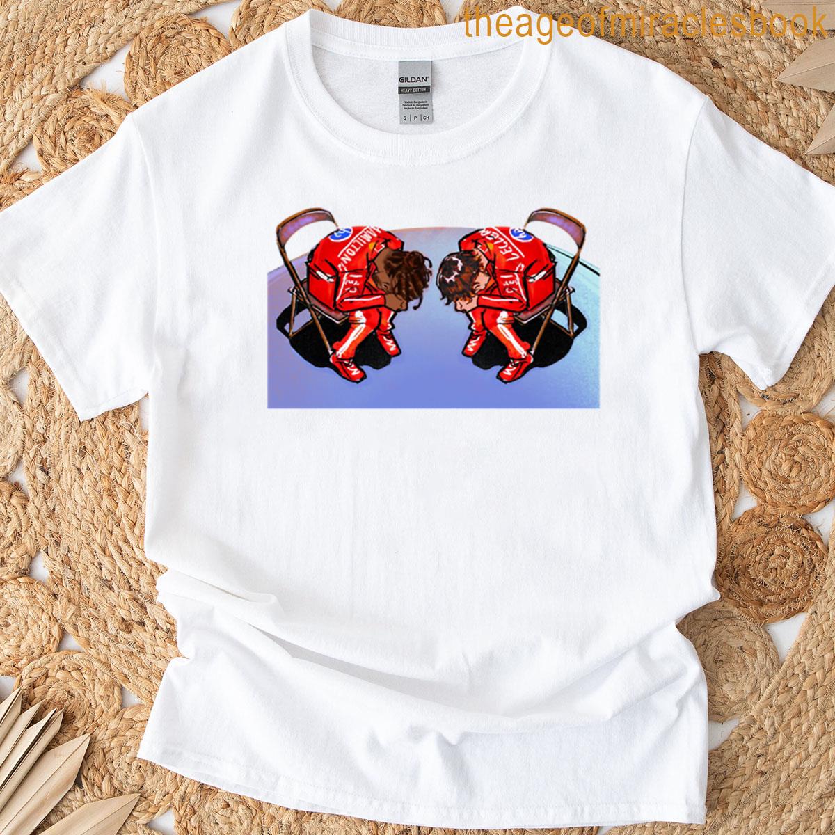 Exhausted Racing Drivers On Chairs T-shirt