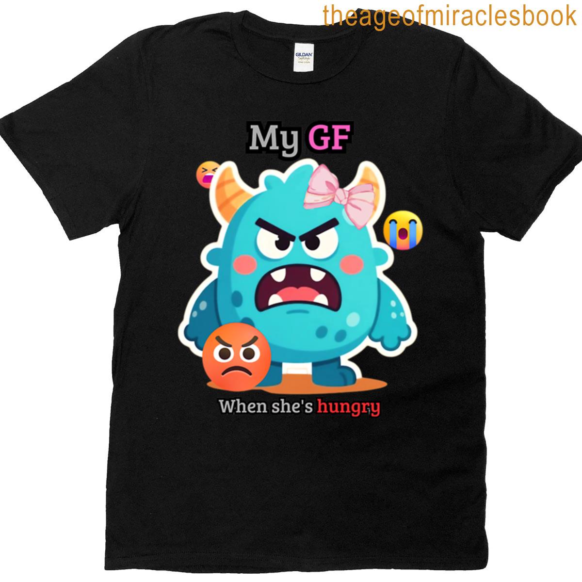 Funny Hungry Girlfriend Monster Meme T-shirt
