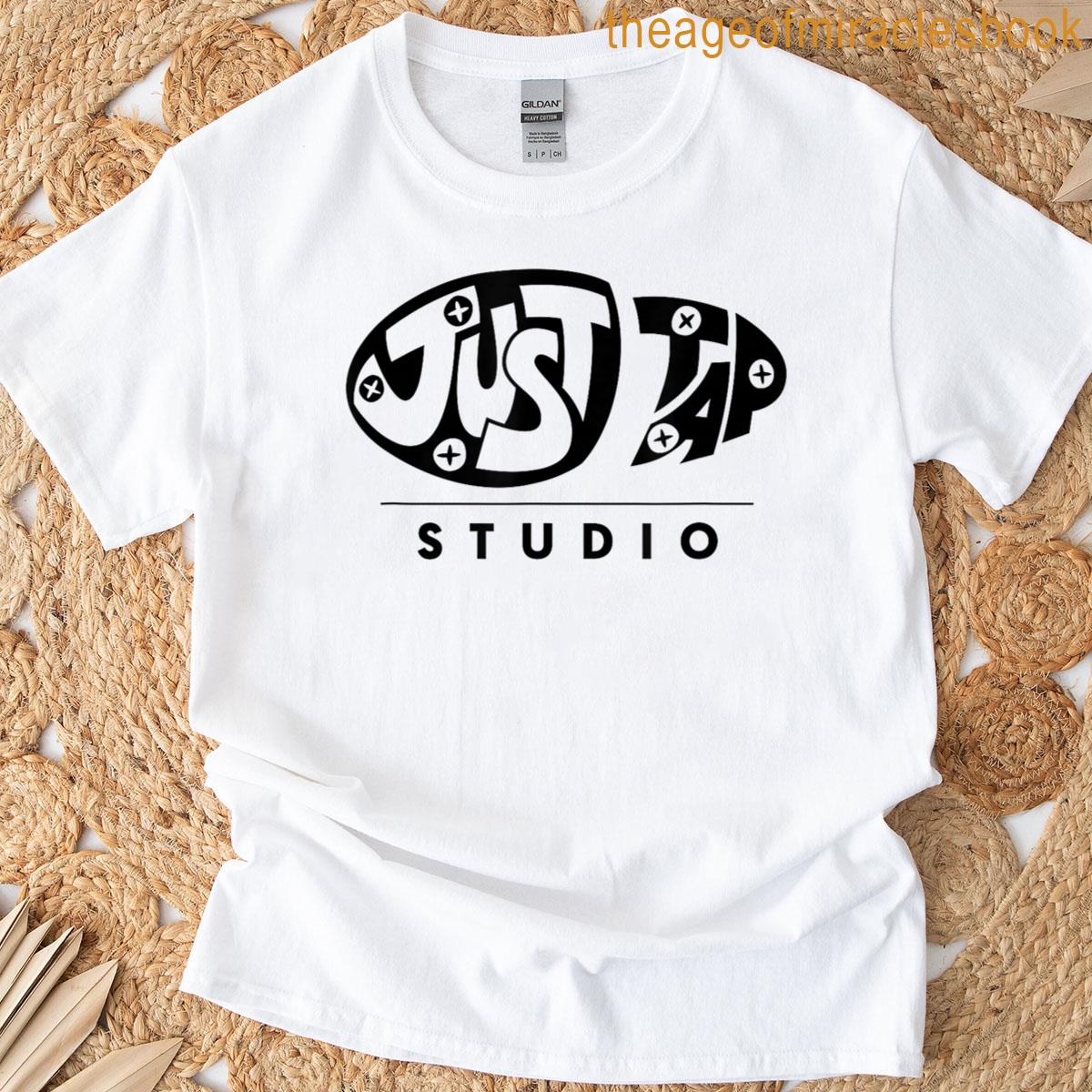 Just Tap Studio Wear – Black Logo T-shirt