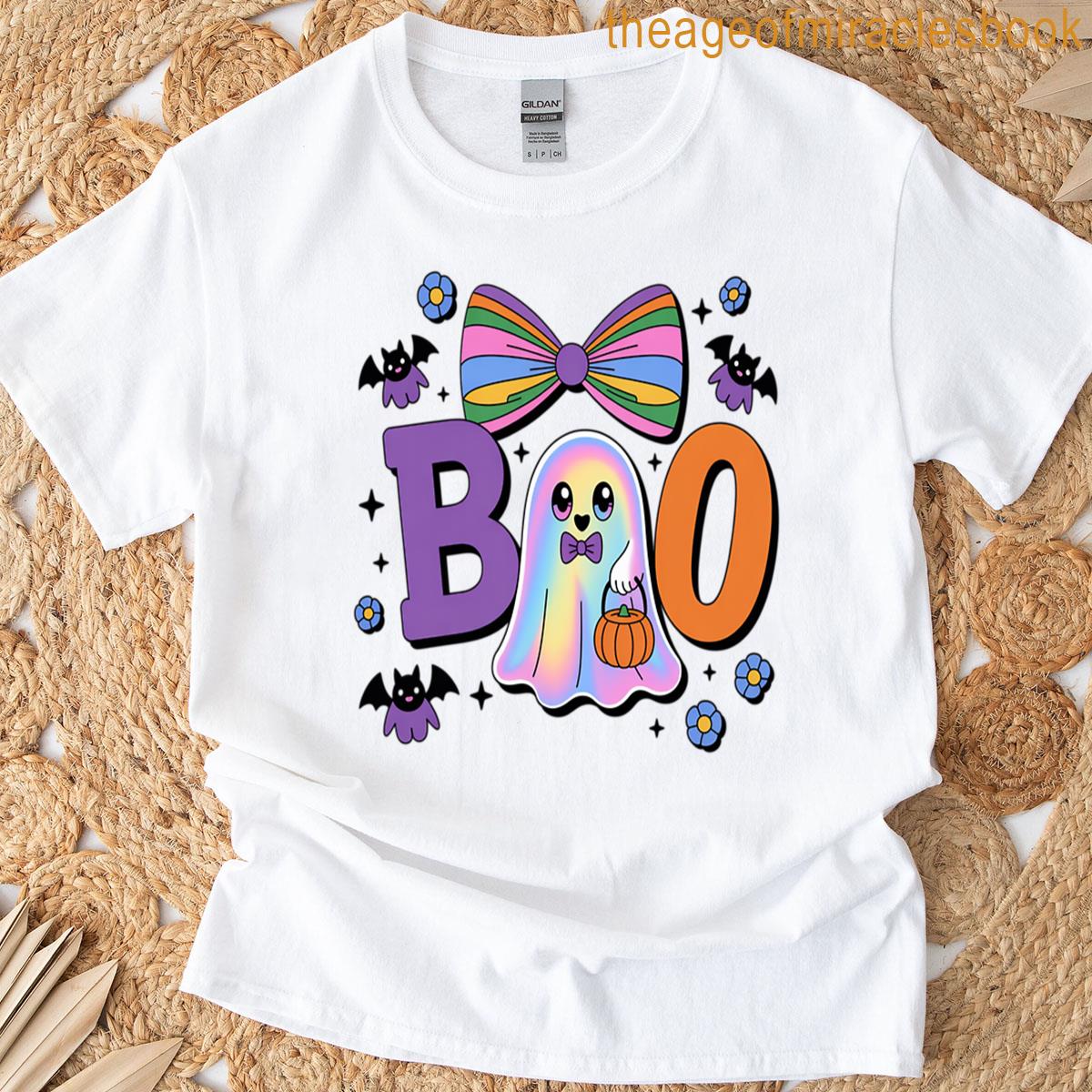 Neon Halloween Boo T-shirt