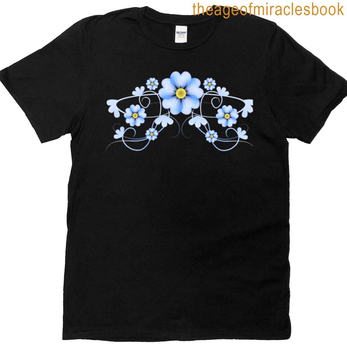 Pale Blue Flowers T-shirt