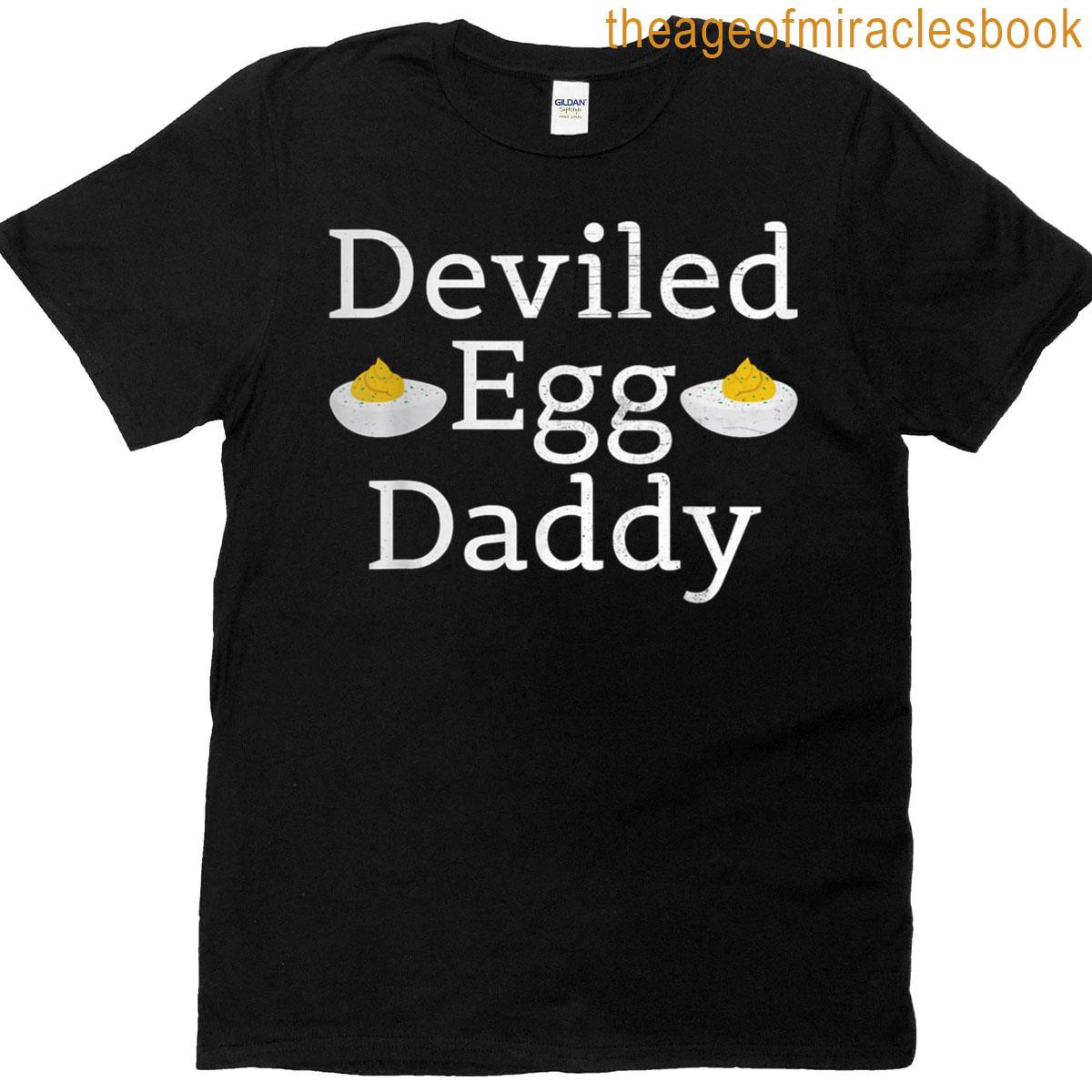 Retro Deviled Egg Daddy Funny Thanksgiving Fathers Day T-shirt