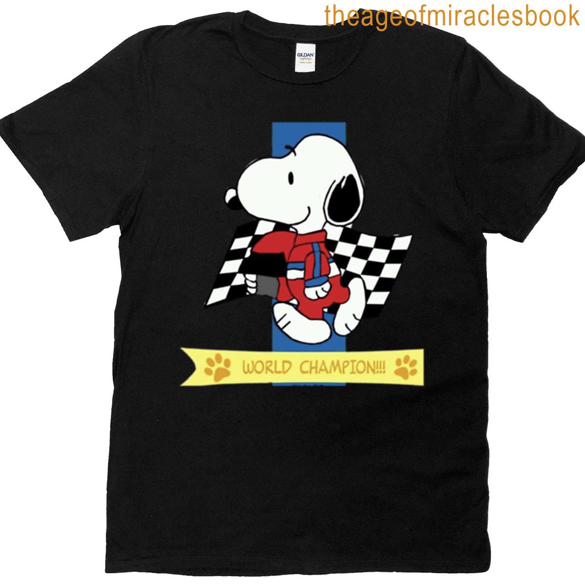 Snoopy World Champion Racing Style T-shirt