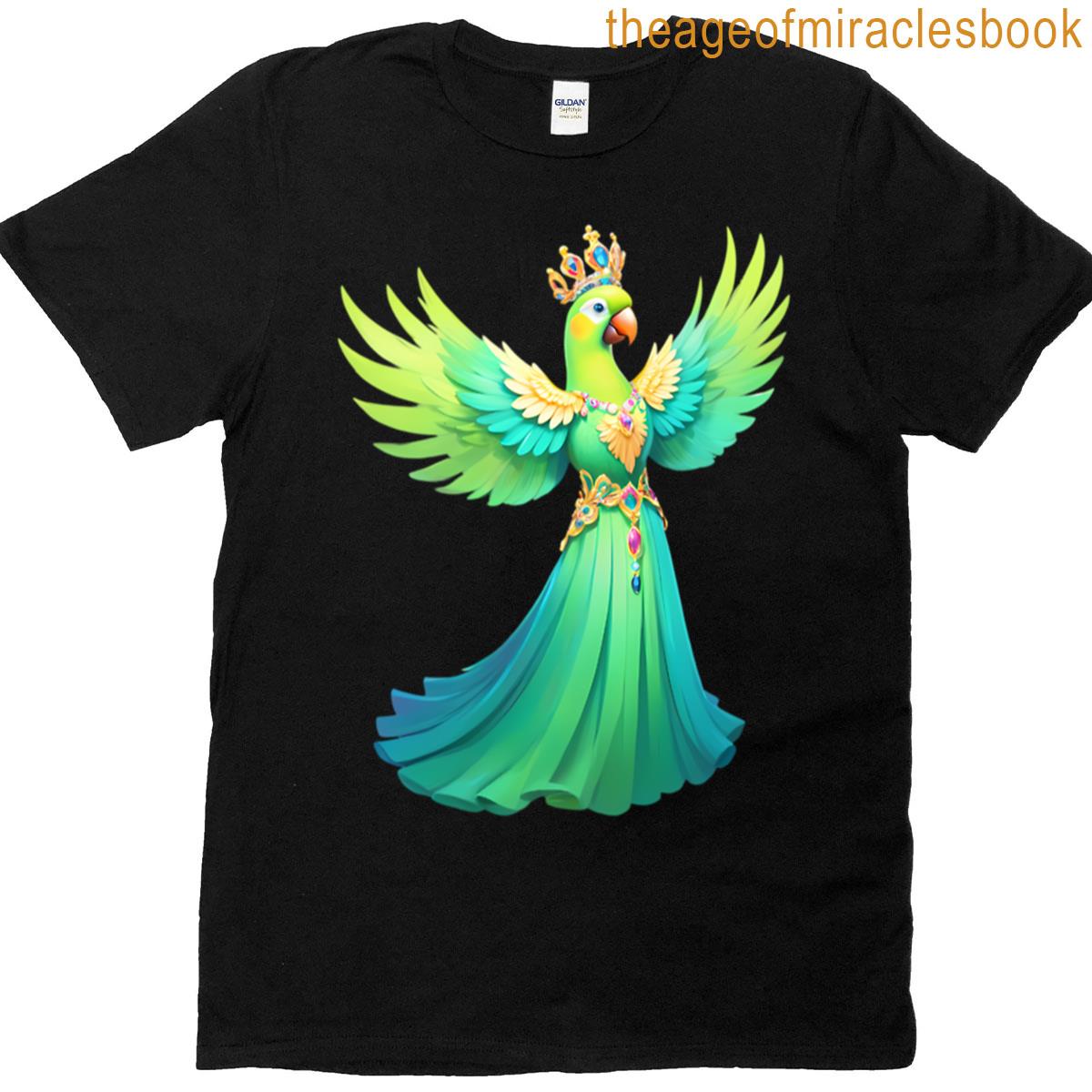 Fantasy Bird In Evening Gown T-shirt