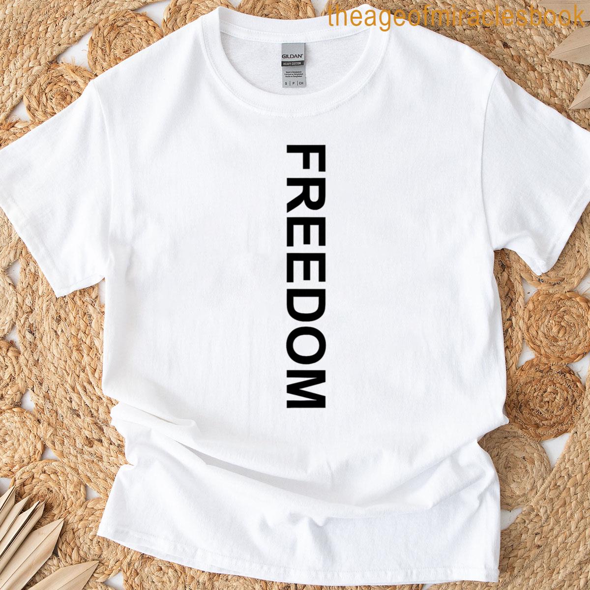 Freedom Typography Modern Expression Graphic T-shirt