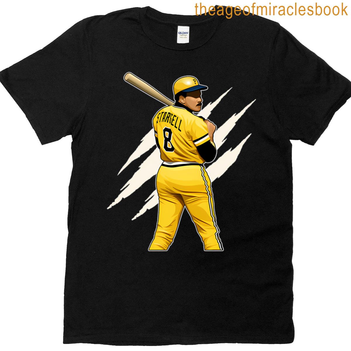Willie Stargell Bat Legends 8 Claw T-shirt