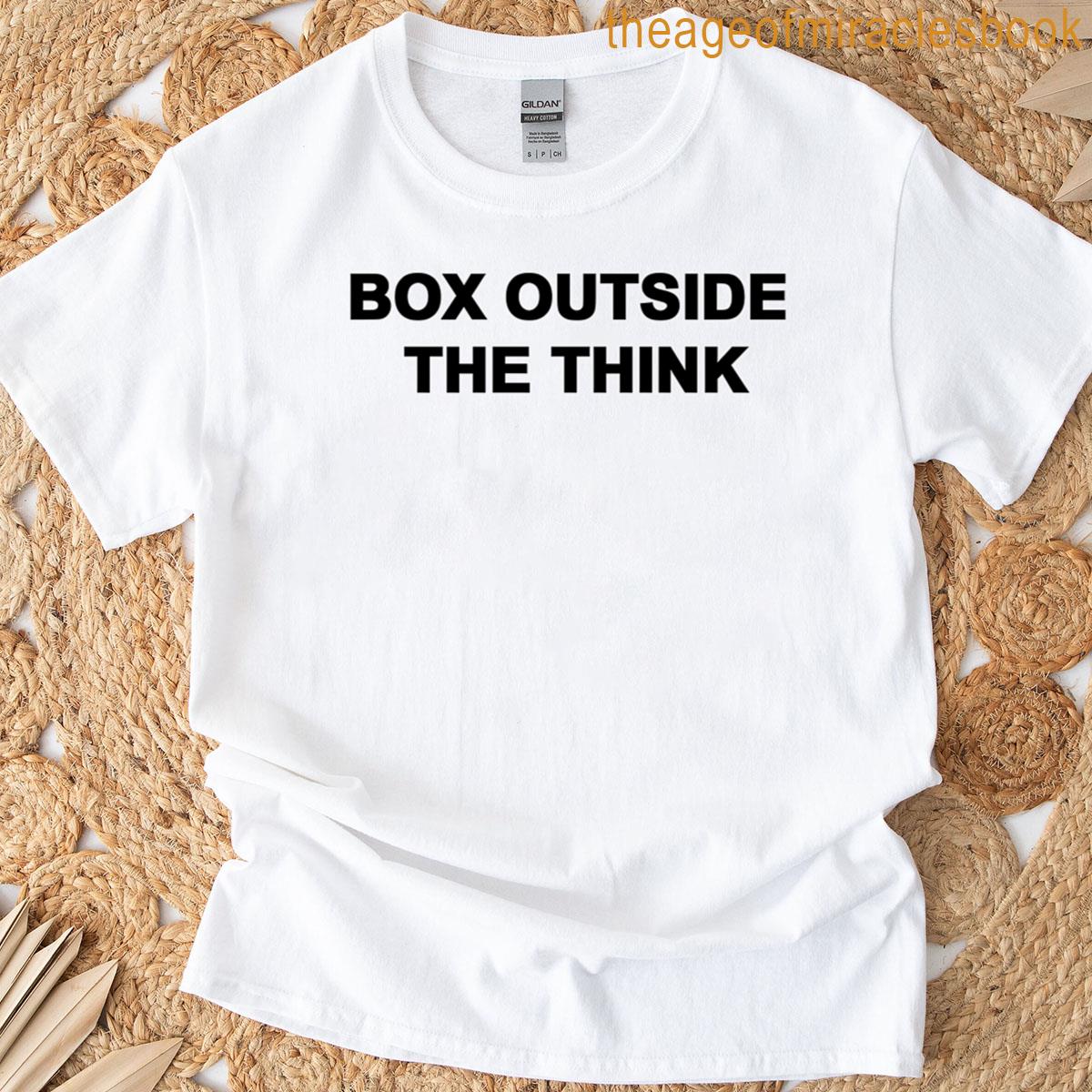 Box Outside The Think Logo 2 Black White 2 T-shirt