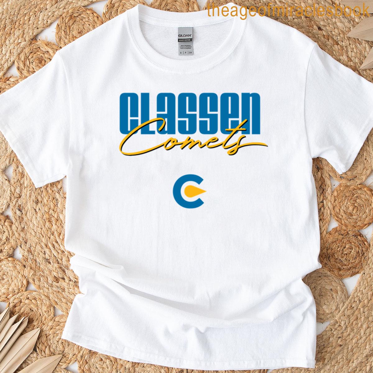 Classen Comets – Script With Logo T-shirt