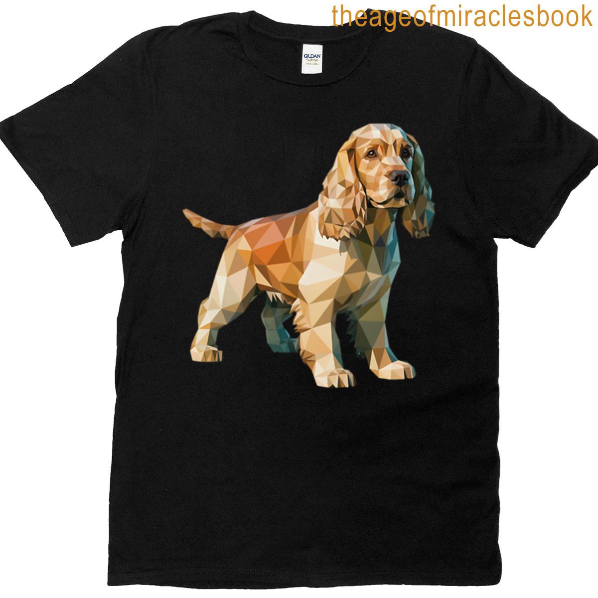 Cocker Spaniel – Cool Low Poly Logo T-shirt