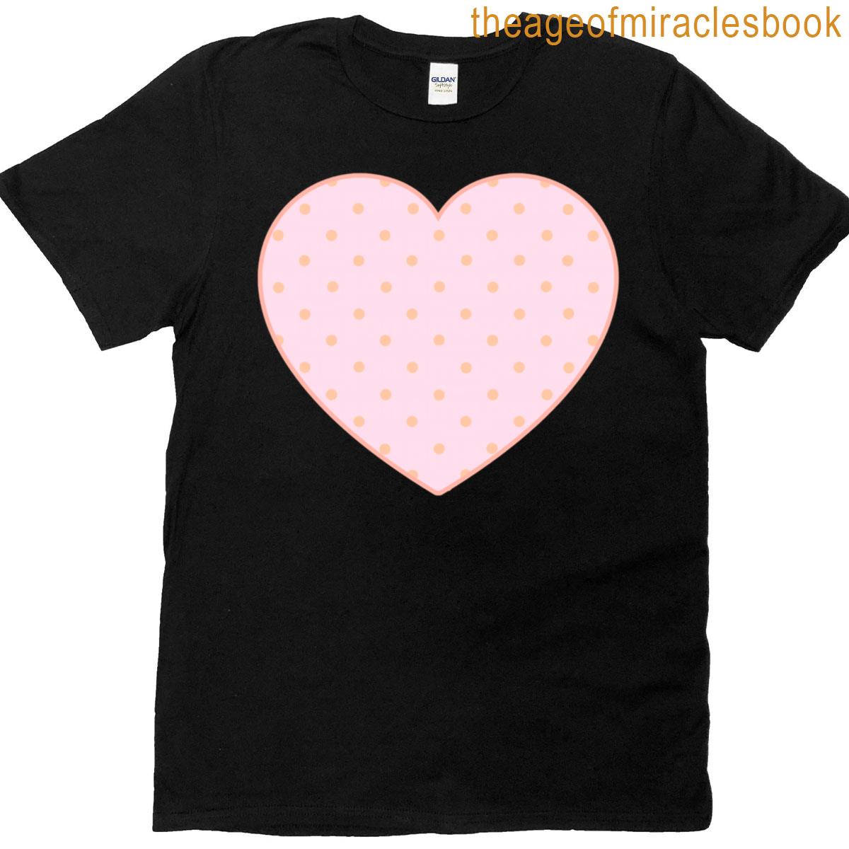Cute Pink And Brown Boho Tiny Polka Dot Pattern Minimalist T-shirt