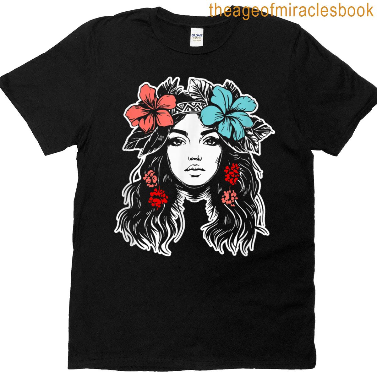 Hula Hibiscus Queen Hawaii T-shirt
