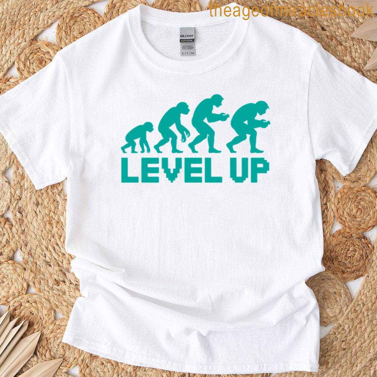 Level Up Gamer Evolution Video Game Design T-shirt