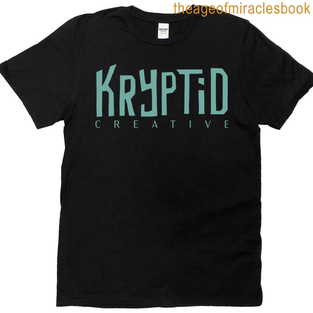 Light Kryptid Creative Logo Oversized T-shirt