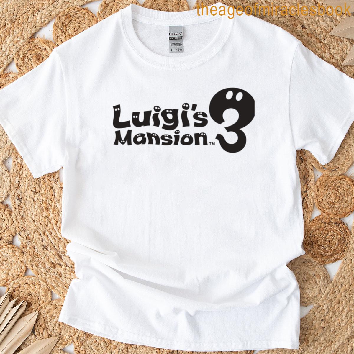 Luigis Mansion 3 Simple Title Logo T-shirt