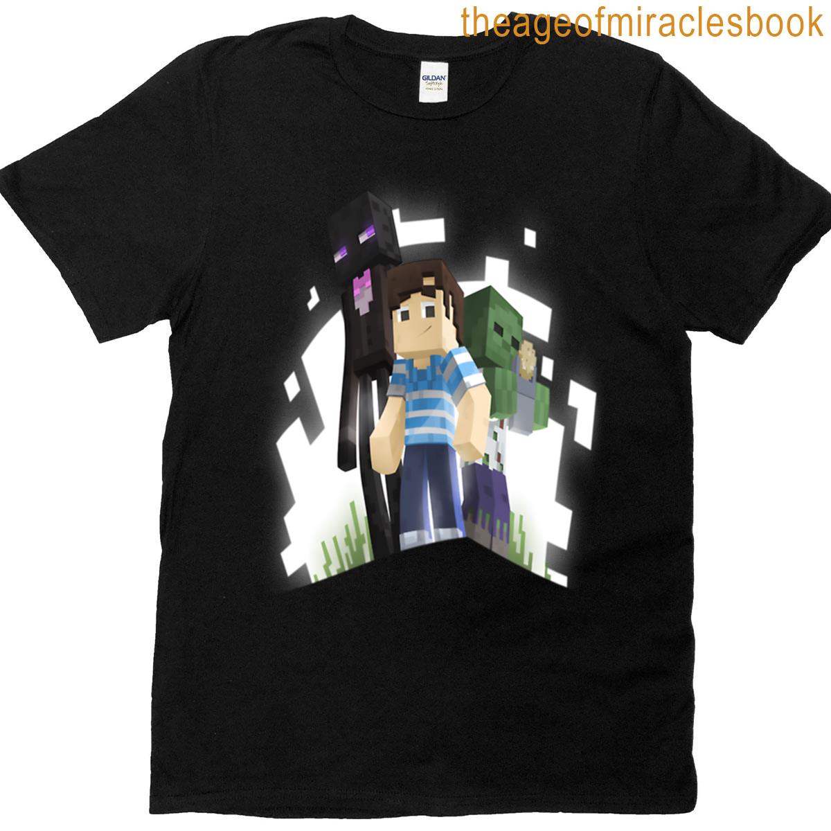 Minecraft Characters 3d T-shirt