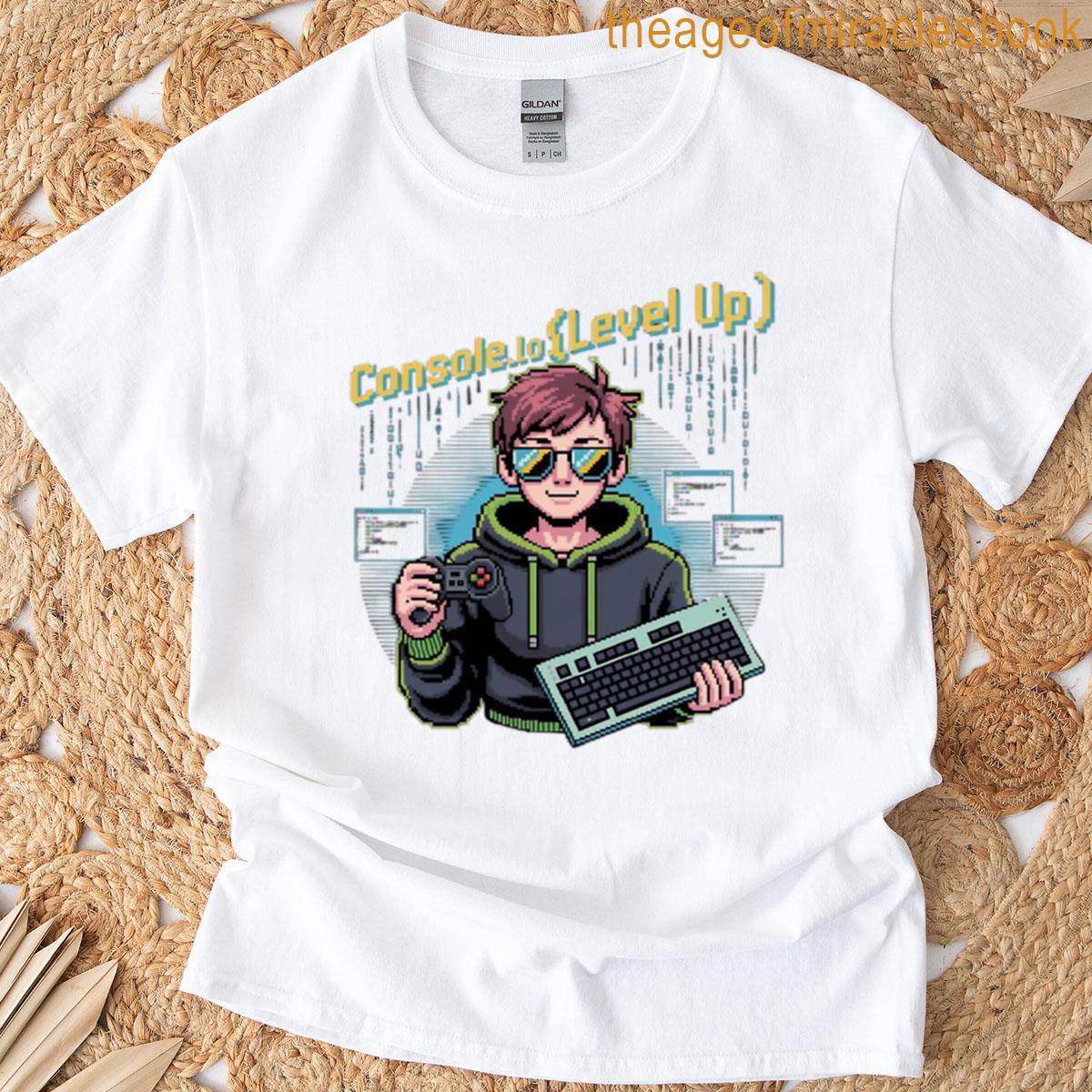 Pixel Gamer Coder Level Up T-shirt