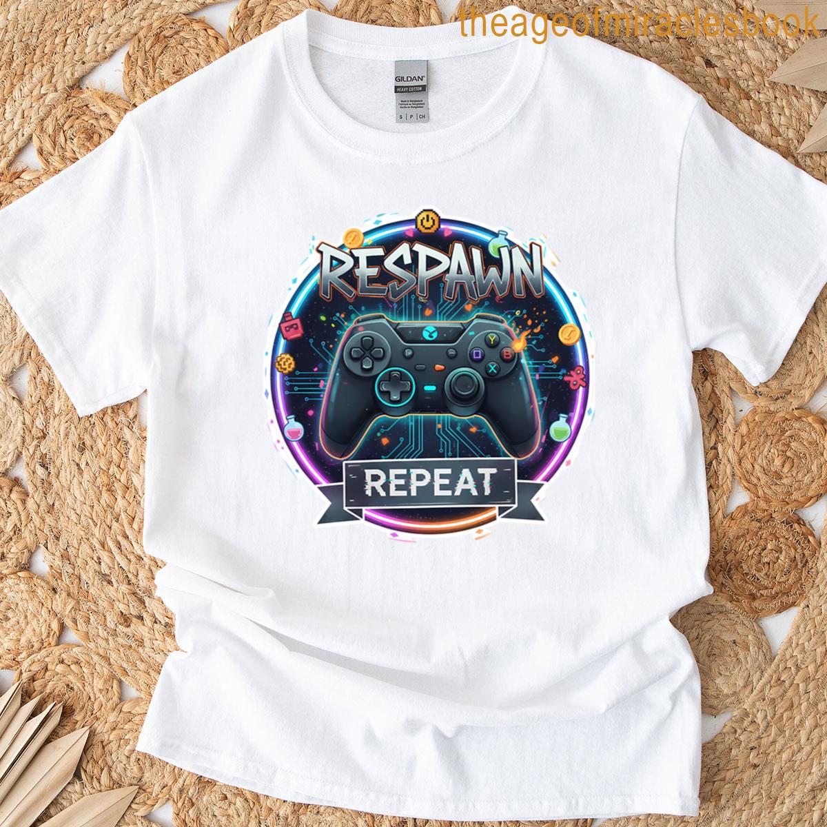 Respawn And Repeat Gamer Controller T-shirt