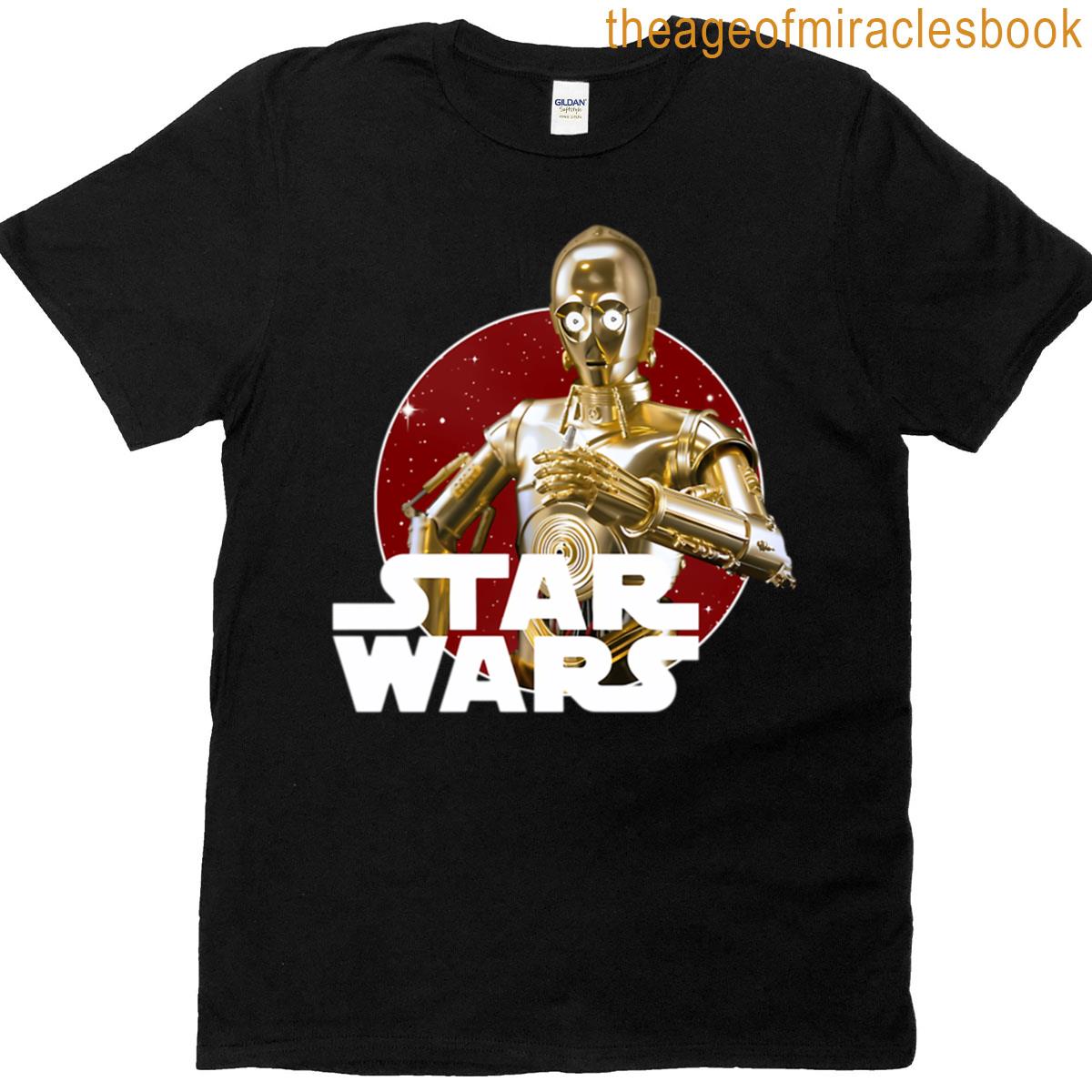 Retrofied Robot In Space War T-shirt
