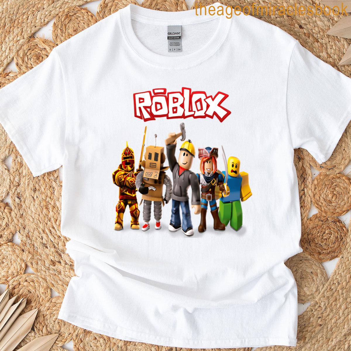 Roblox Logo With All Characters T-shirt