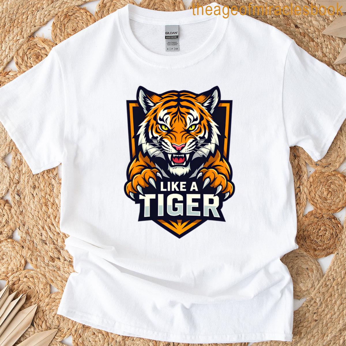 Tiger Attitude Emblem Playing To Win Oversized T-shirt