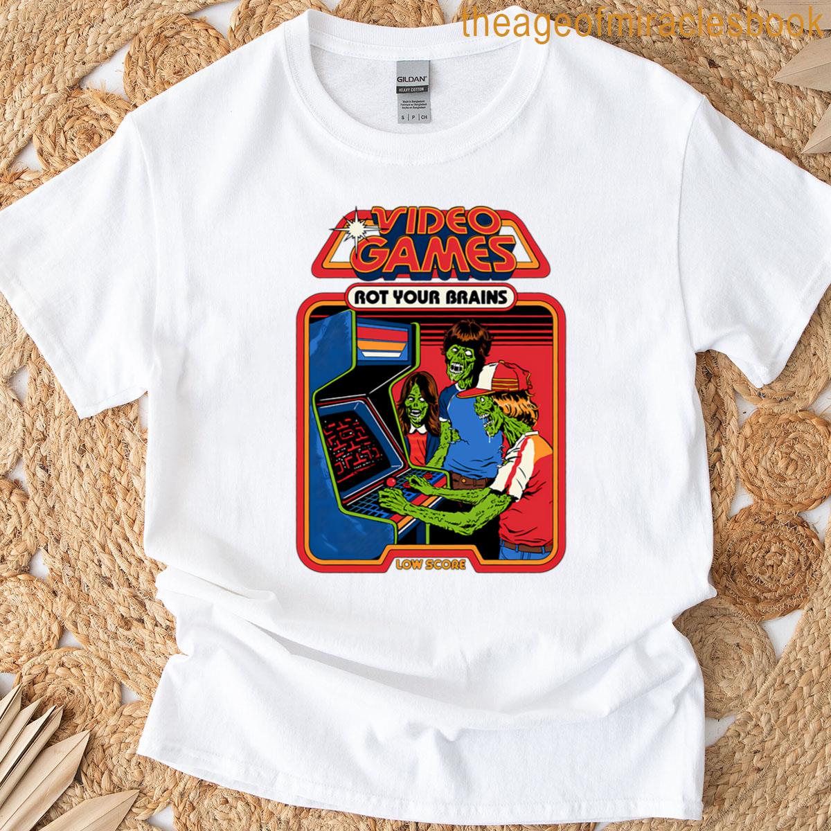 Video Games Rot Your Brains T-shirt